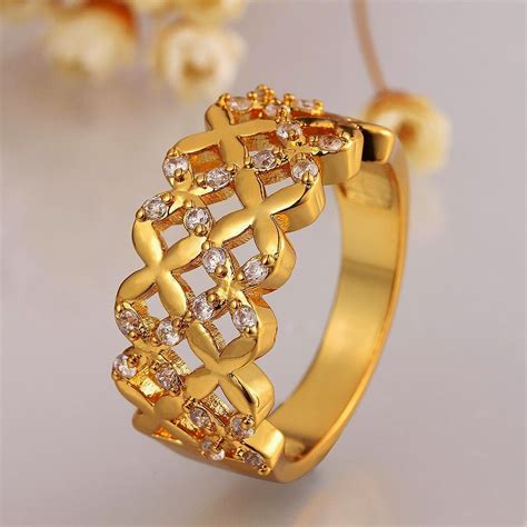 ladies designer gold rings|gold rings for women trendy.